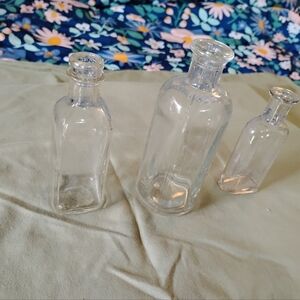 Vintage collection of three bottles